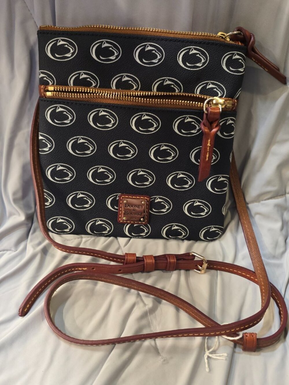 Dooney & Bourke Penn State Nittany Lions Triple Zip Crossbody Bag